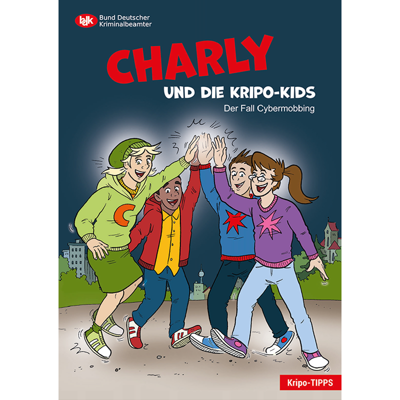 BDK Kripo-Tipps Titelbild des Comics BDK Charly und die Kripo Kids